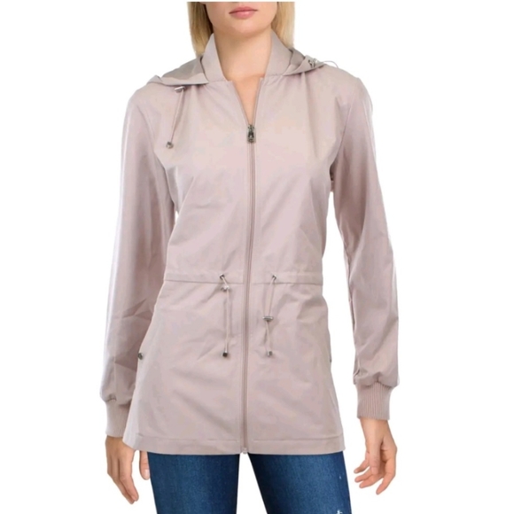 Bernardo Jackets & Blazers - Bernardo Women's Pink Lightweight Outerwear Anorak Jacket Coat Size Small.